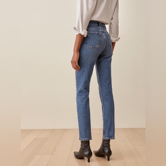 Reformation Liza High Rise Straight Long Jeans. Size 24 - Picture 3 of 10